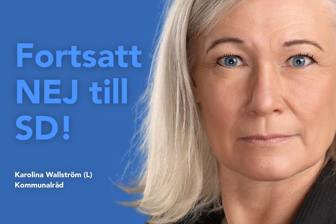Kommunalråd Karolina Wallström (L) säger nej till SD i en regering