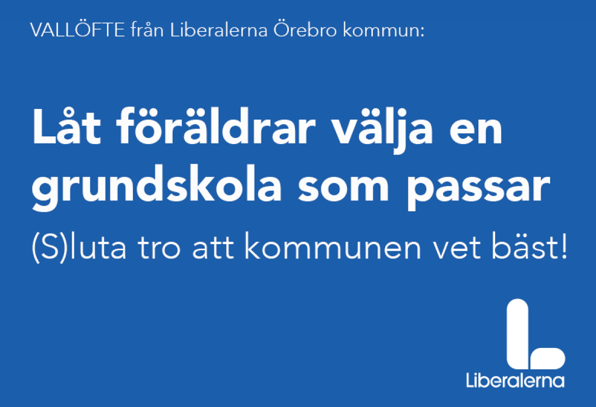 Låt föräldrar välja en grundskola som passar