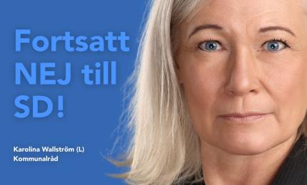 Kommunalråd Karolina Wallström (L) säger nej till SD i en regering
