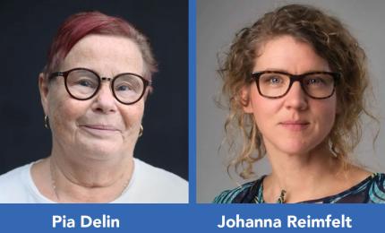 Pia Delin och Johanna Reimfelt 