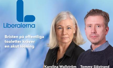 Kommunalråd Karolina Wallström och Tommy Sjöstrand