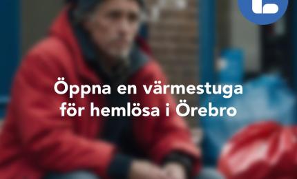Liberalerna Örebro kommun vill öppna en värmestuga för hemlösa