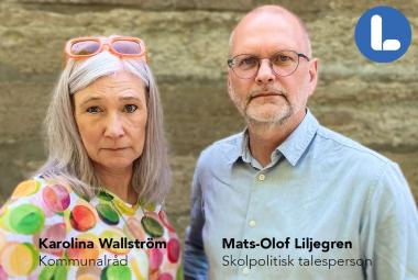 Kommunalråd Karolina Wallström och Mats-Olof Liljegren