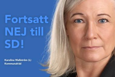 Kommunalråd Karolina Wallström (L) säger nej till SD i en regering