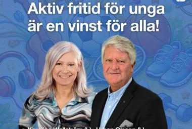 Kommunalråd Karolina Wallström (L) och Urban Olsson