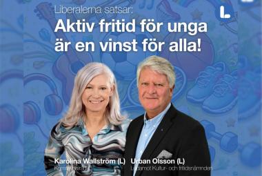 Kommunalråd Karolina Wallström och Urban Olsson