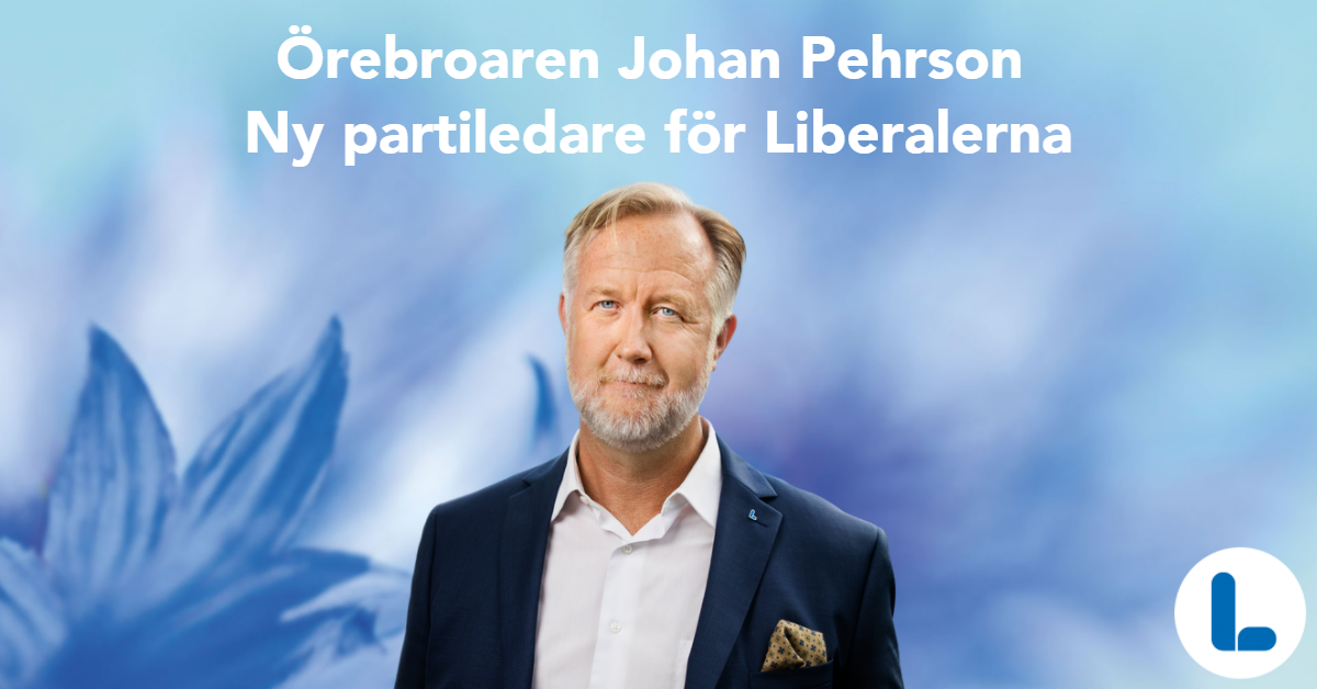Johan Pehrson, ny partiledare för Liberalerna