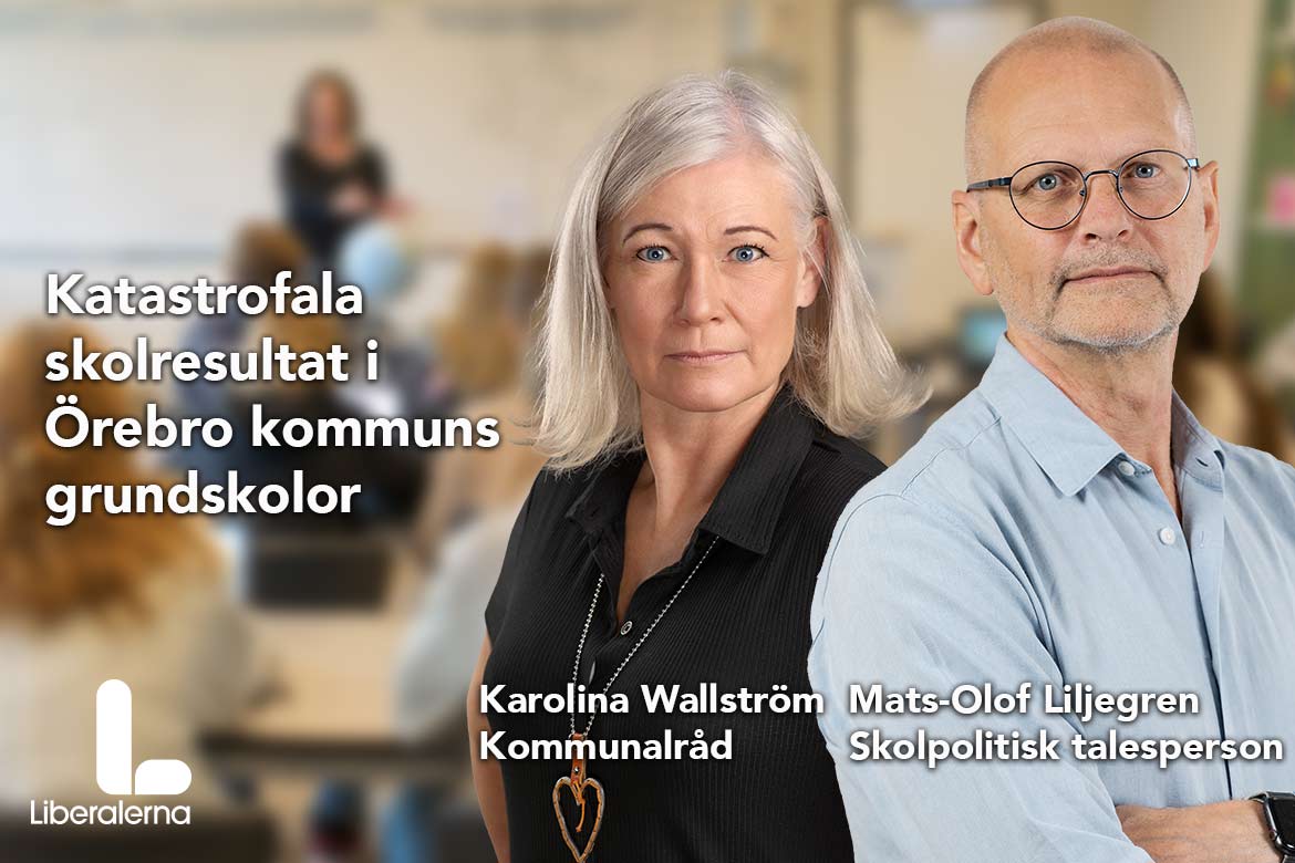 Kommunalråd Karolina Wallström och Mats-Olof Liljegren