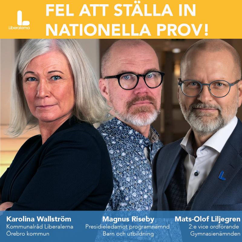 Karolina Wallström, Magnus Riseby och Mats-Olof Liljegren