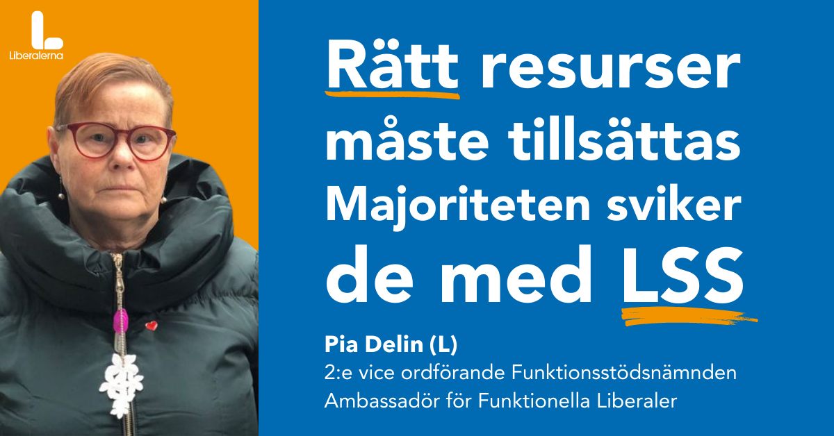 Pia Delin Delin Liberalerna Örebro kommun 2:e vice ordförande Funktionsstödsnämnden