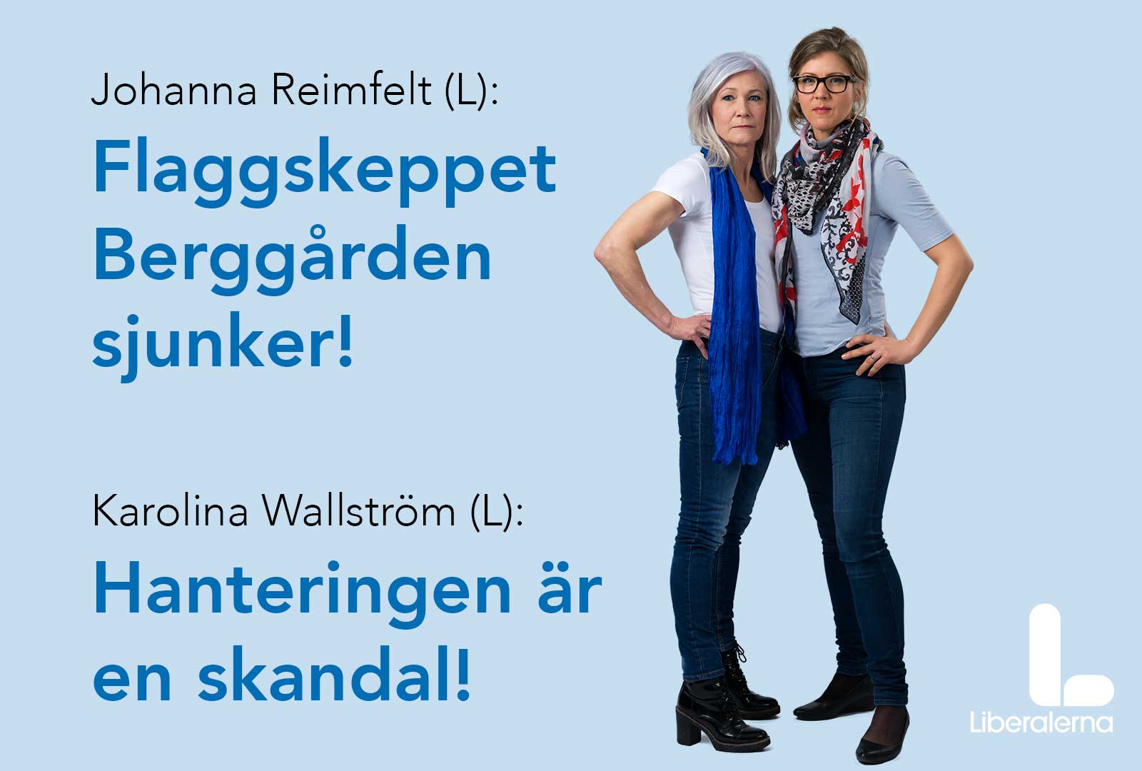 Karolina Wallström kommunalråd och Johanna Reimfelt