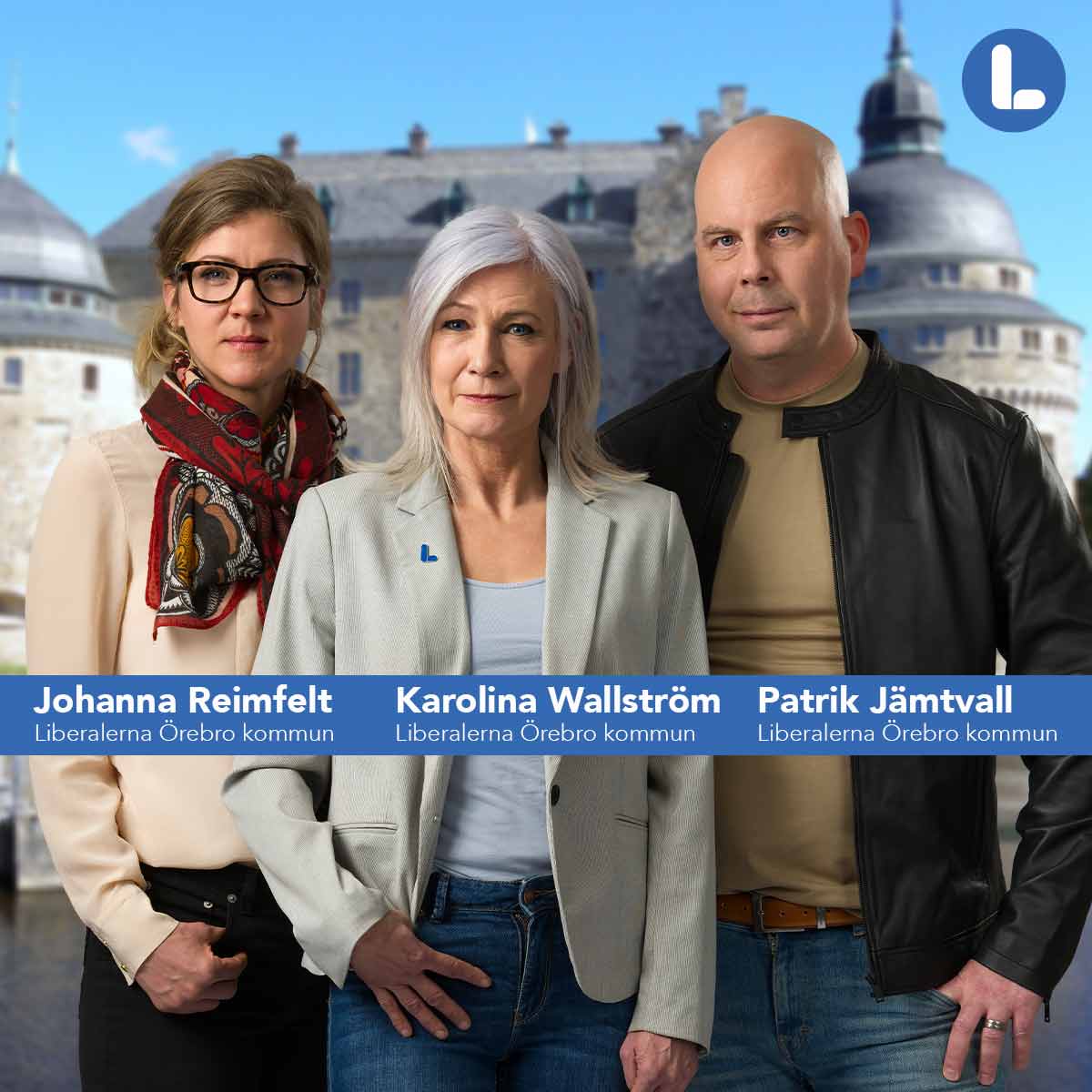 Johanna Reimfelt, Karolina Wallström (L) Kommunalråd och Patrik Jämtvall