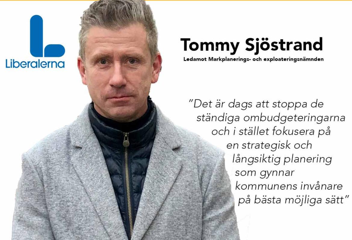 Tommy Sjöstrand, Liberalerna Örebro kommun Ledamot Markplanerings- och exploateringsnämnden