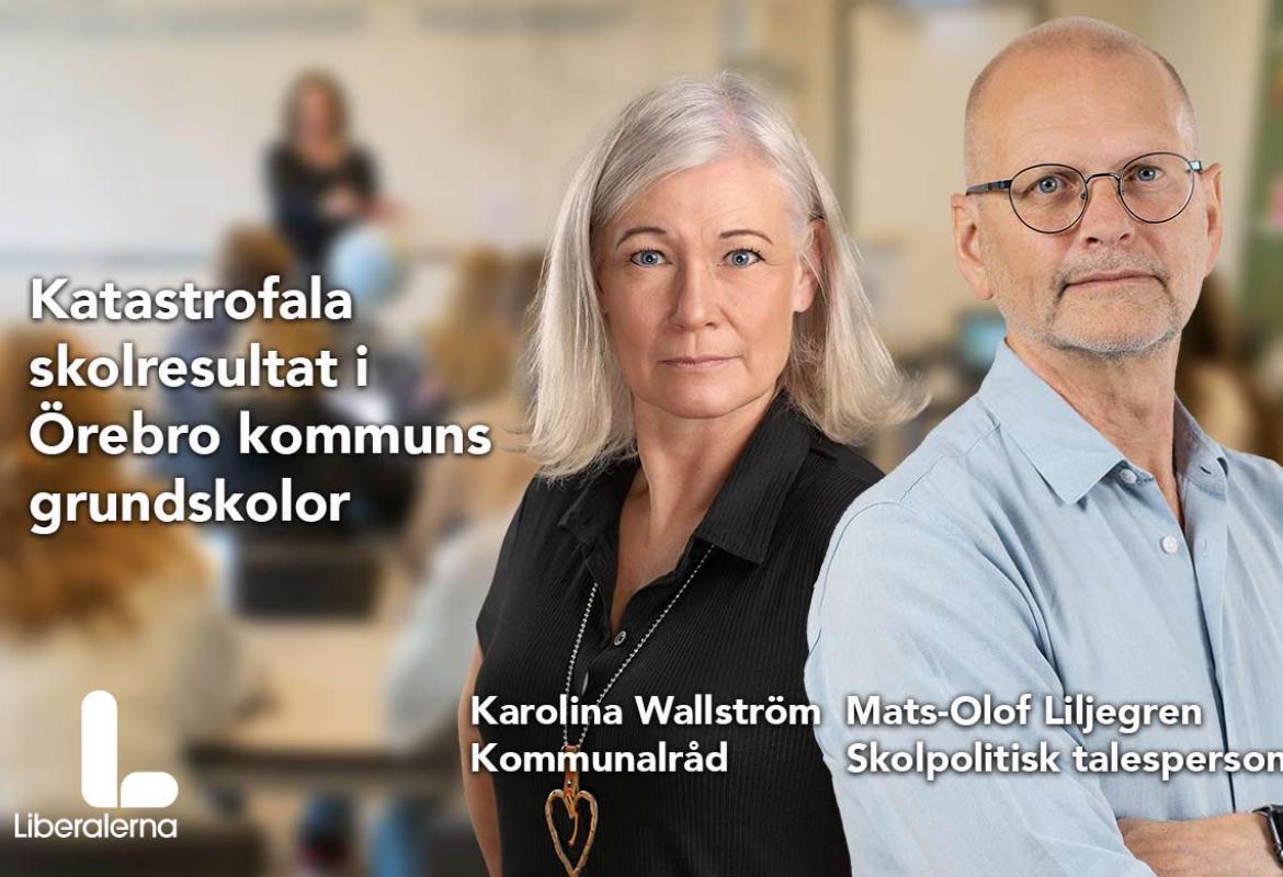 Kommunalråd Karolina Wallström och Mats-Olof Liljegren