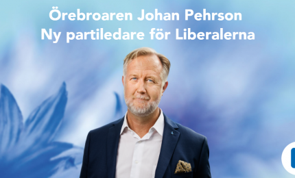 Johan Pehrson, ny partiledare för Liberalerna