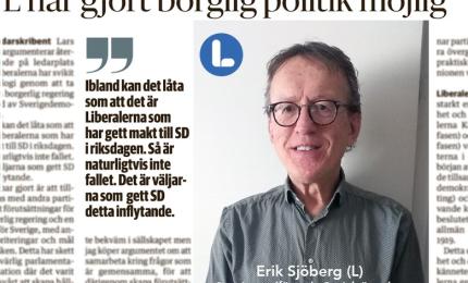 Erik Sjöberg Liberalerna, 2:e vice ordf Socialnämnden