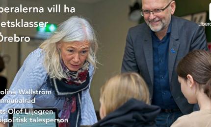 Karolina Wallström (L) Kommunalråd, Mats-Olof Liljegren, Liberalerna Örebro kommun