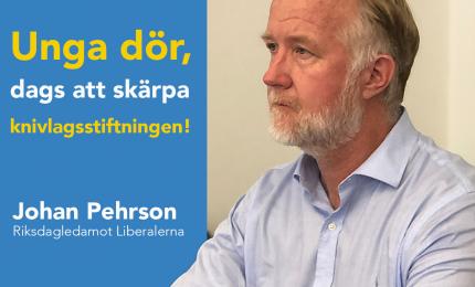 Johan Pehrson, riksdagsledamot Liberalerna