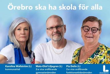 Karolina Wallström, Mats-Olof Liljegren och Pia Delin