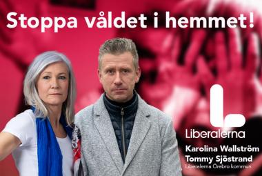 Karolina Wallström (L) Kommunalråd och Tommy Sjöstrand