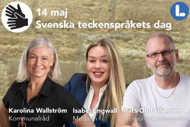 Kommunalråd Karolina Wallström, Isabel Engwall och Mats-olof Liljegren