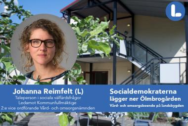 Johanna Reimfelt (L) Ölmbrogården ska få vara kvar!