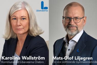 Kommunalråd Karolina Wallström och Mats-Olof Liljegren