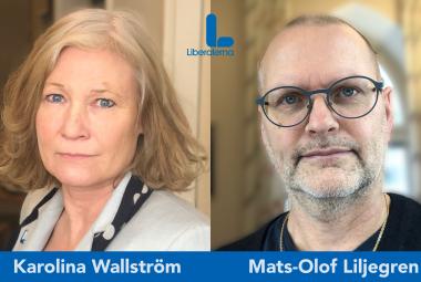 Karolina Wallström (L) Kommunalråd och Mats-Olof Liljegren